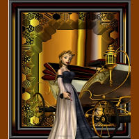 Golden frame